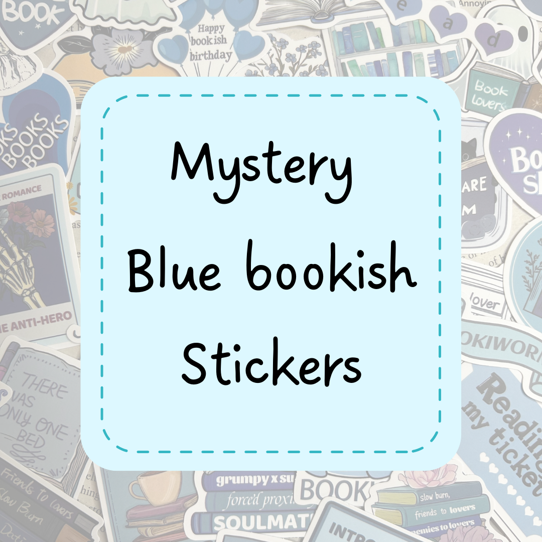 Mystery blue bookish sticker packs