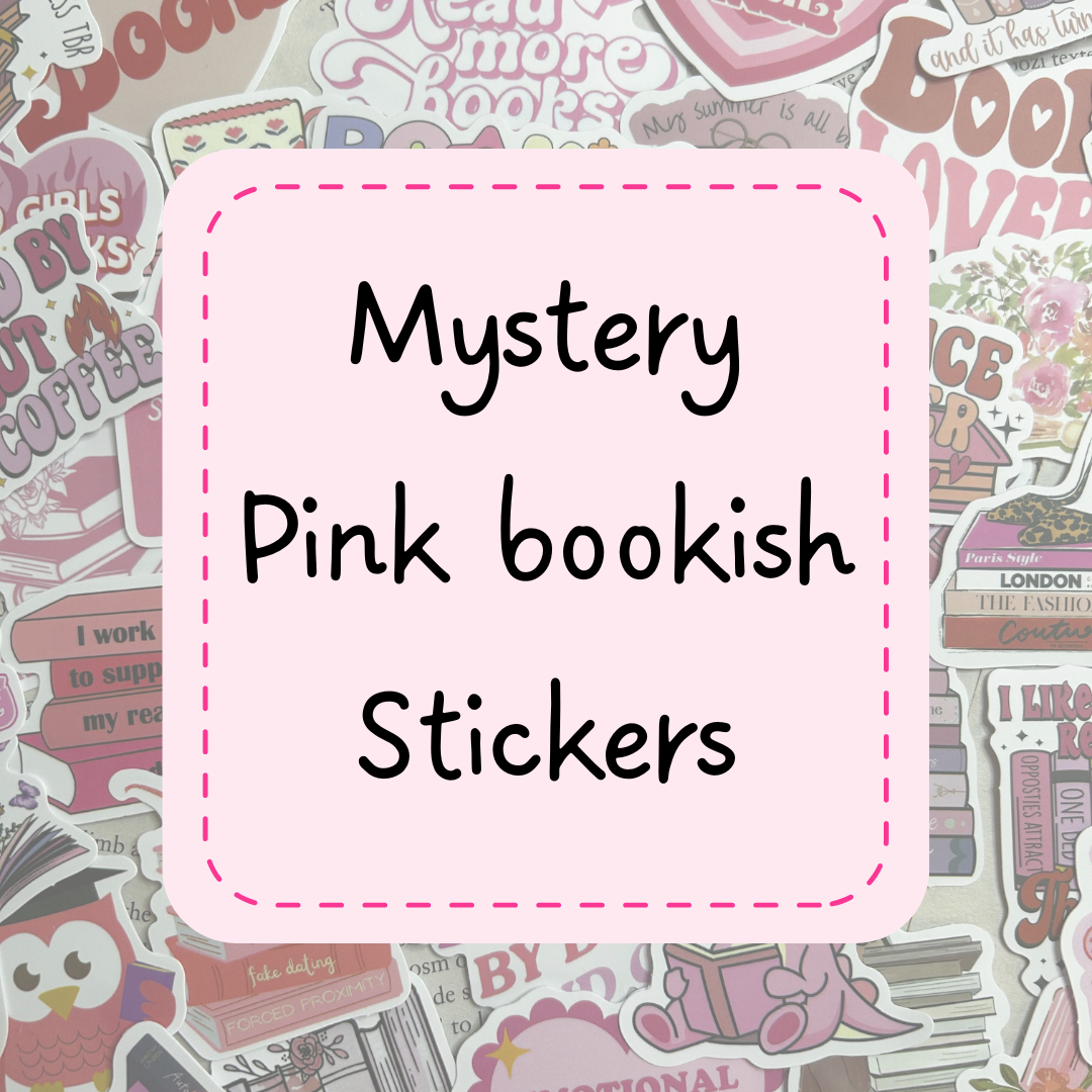 Mystery pink bookish sticker packs