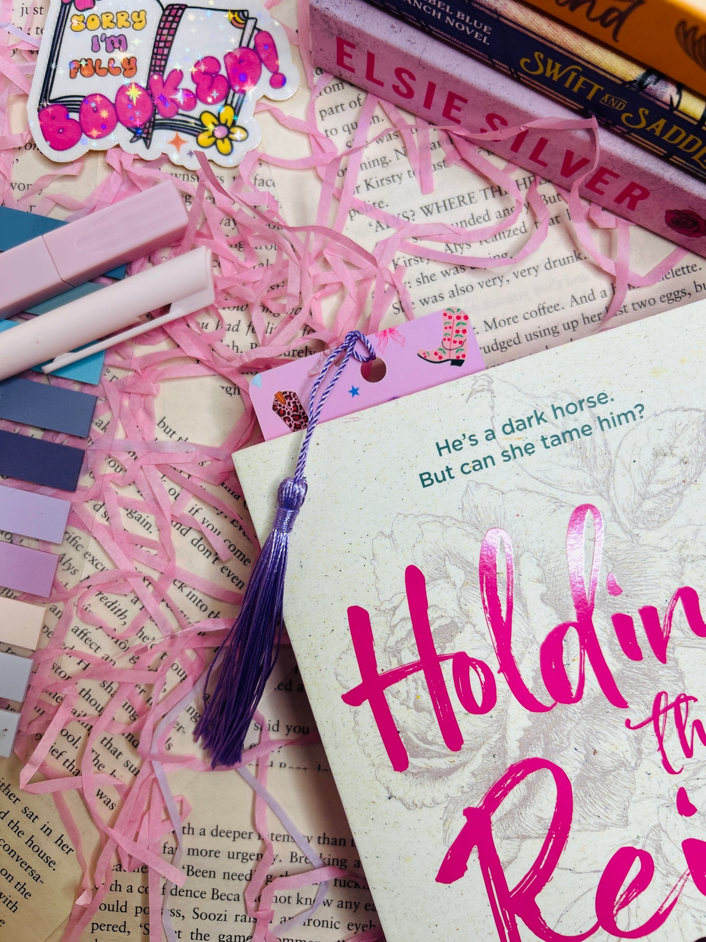 Cowgirl Bookmark – Pink Boots & Bookish Sass