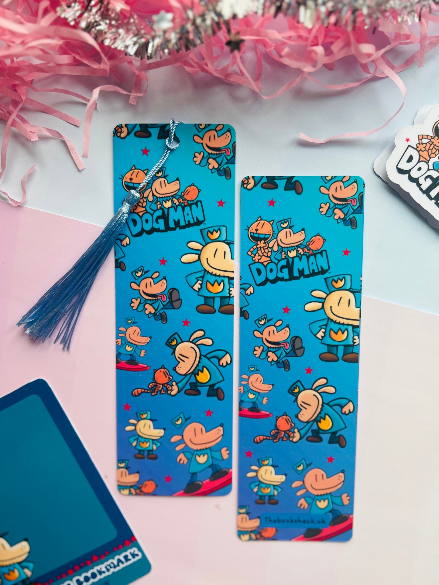 Dog Man children's bookmark, kids bookmark, cartoon bookmark, children gift