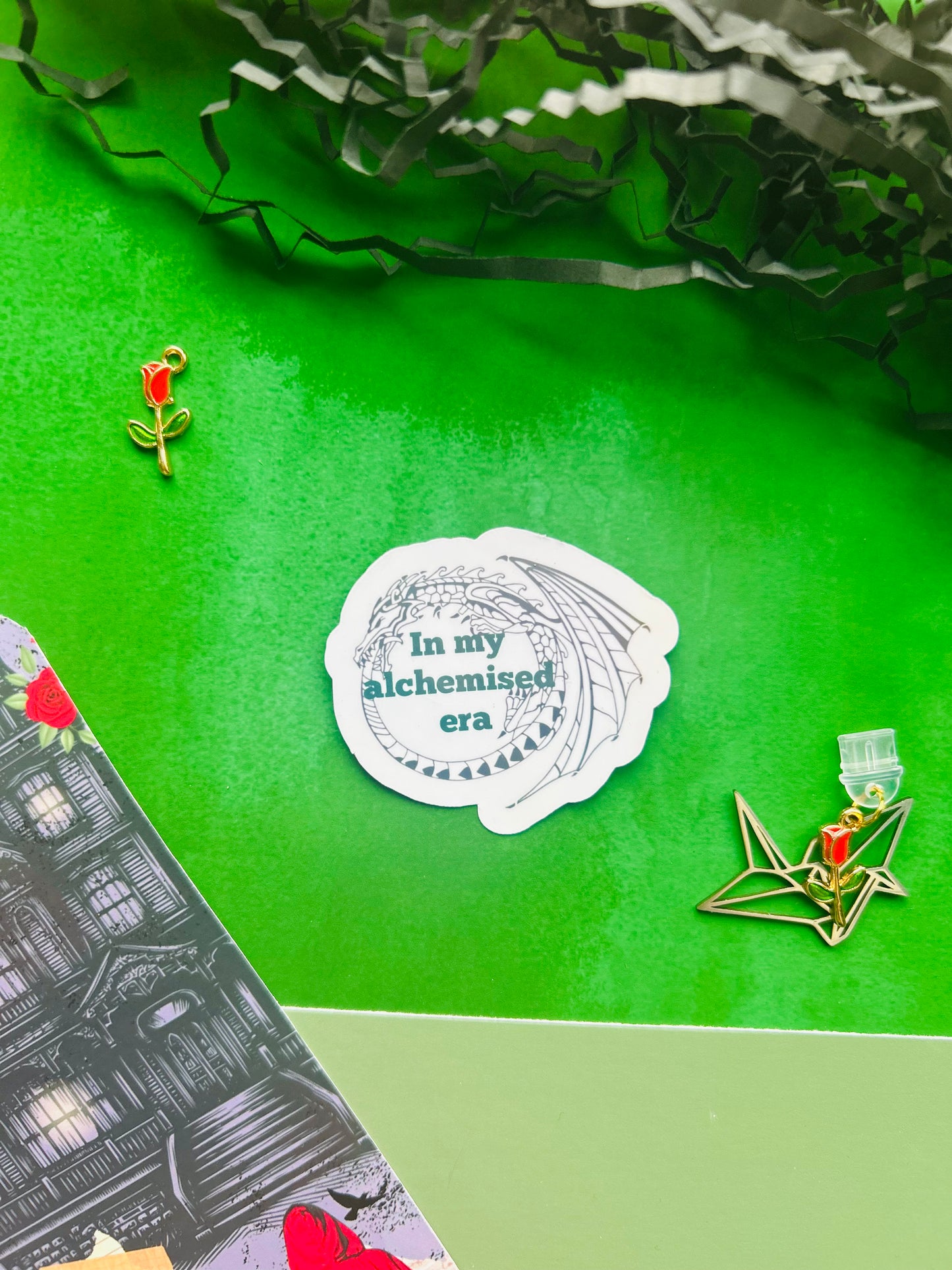 Dramione fanfic alchemised Inspired Holographic Sticker – Fantasy Bookish Laptop & Kindle Decal