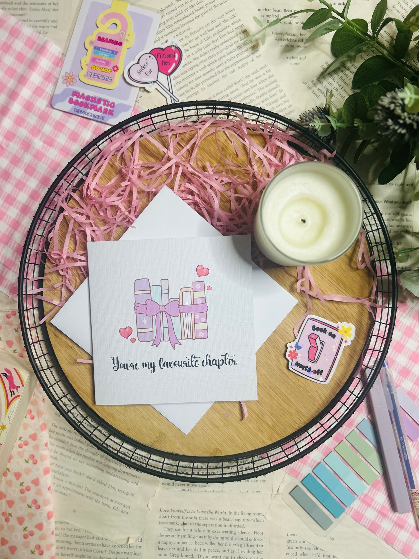 You’re my favourite chapter valentines card