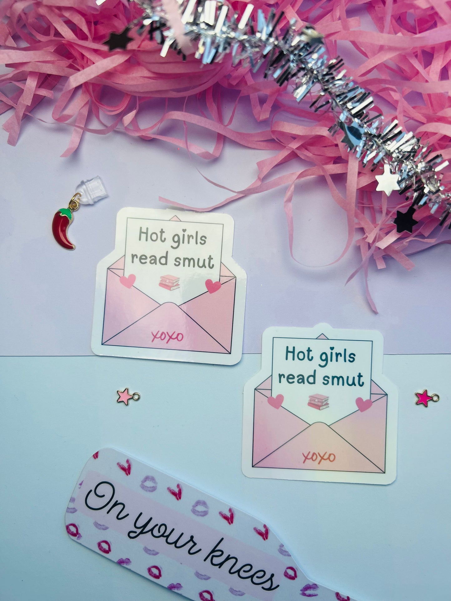 Hot Girls Read Smut Holographic Sticker – Dark Romance & Smut Bookish Sticker
