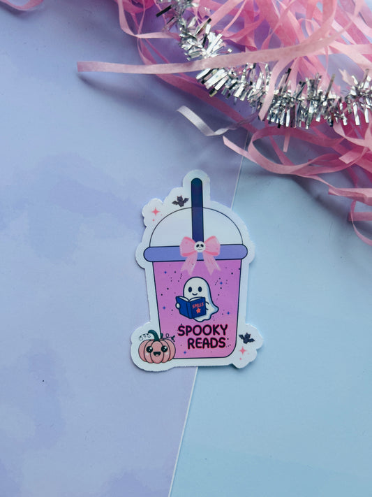 Spooky Reads Ghost Cup – Cute Ghostly Drinking Cup for Book Lovers