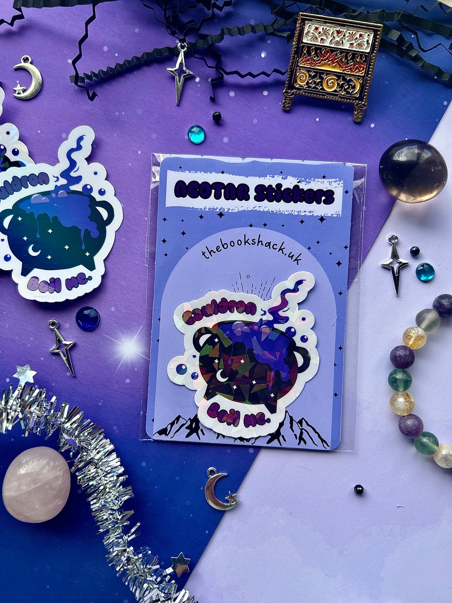 Holographic "Cauldron Boil Me" ACOTAR-Inspired Fantasy Sticker, acotar, bookish gifts, fantasy stickers