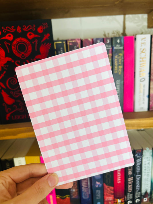 Bold Pink Cowboy Kindle Insert – Western Prints & Gingham | Matte Photo Card