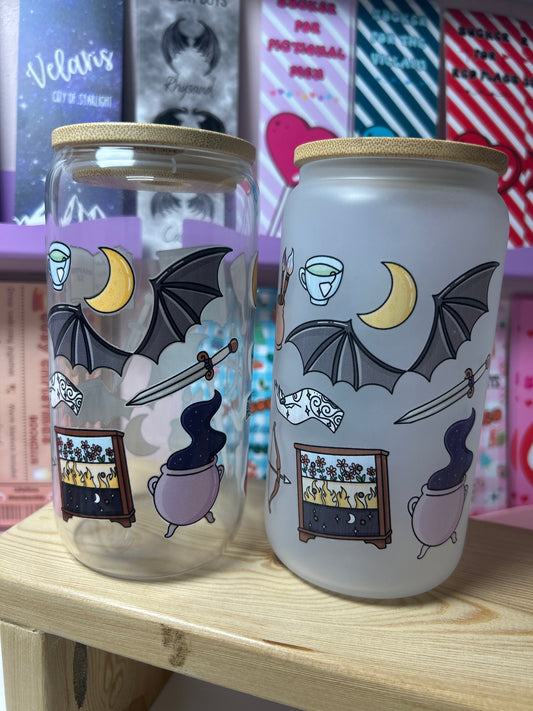 ACOTAR Inspired Glass Cup – Clear or Frosted