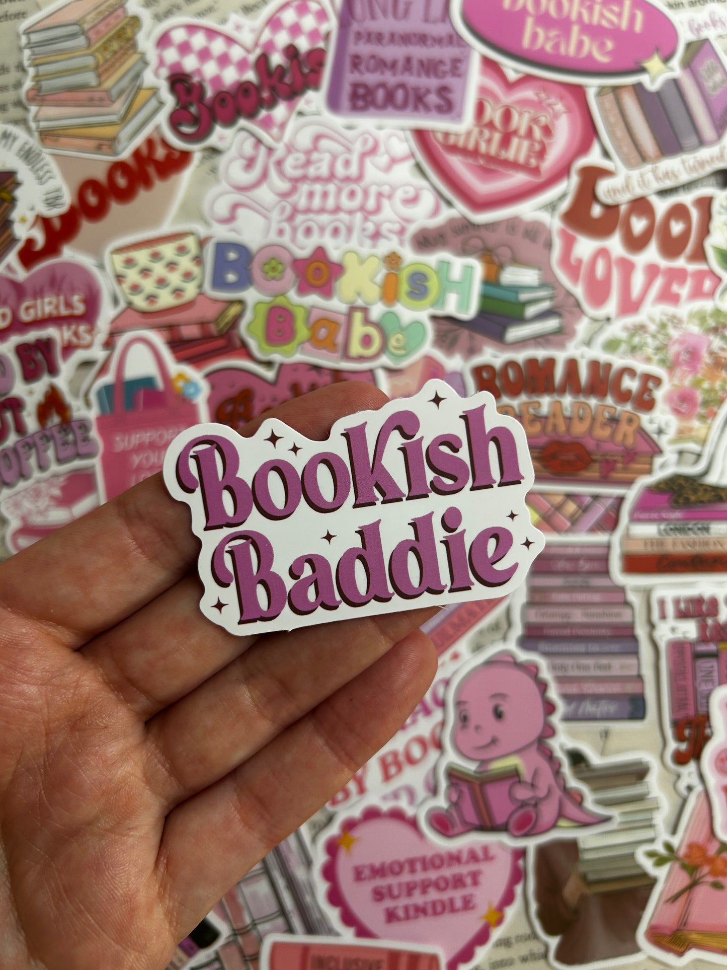 Mystery pink bookish sticker packs
