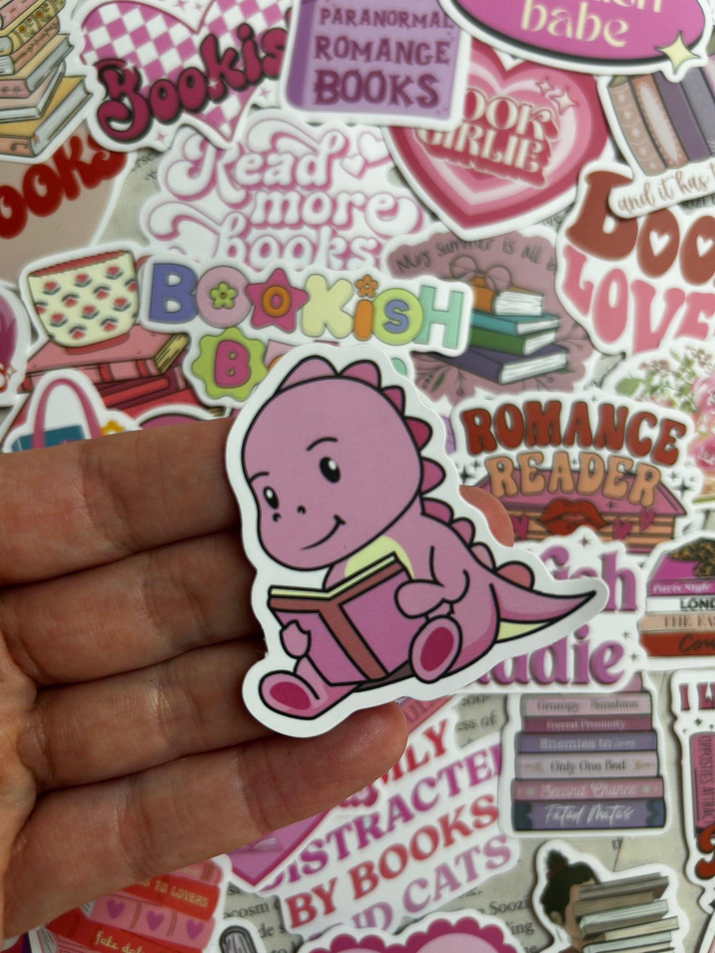Mystery pink bookish sticker packs