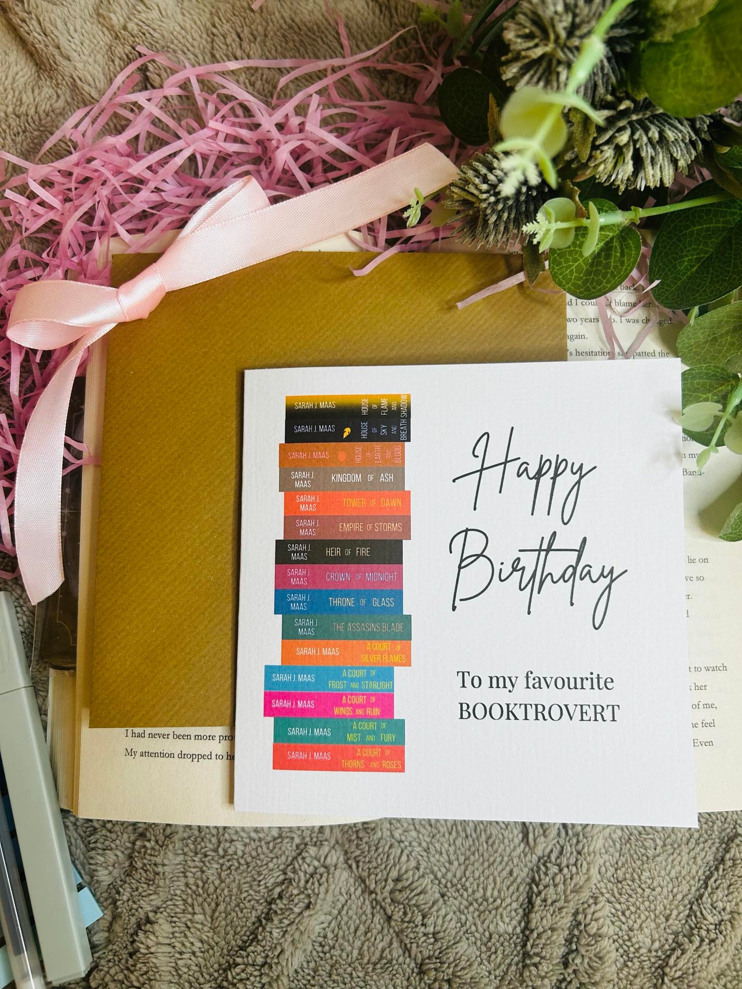 Sarah J Maas birthday card