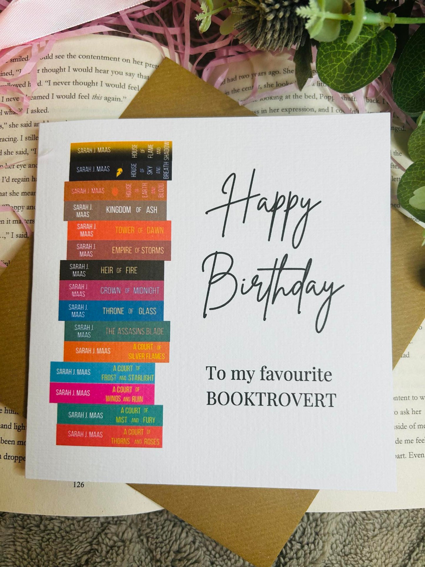Sarah J Maas birthday card