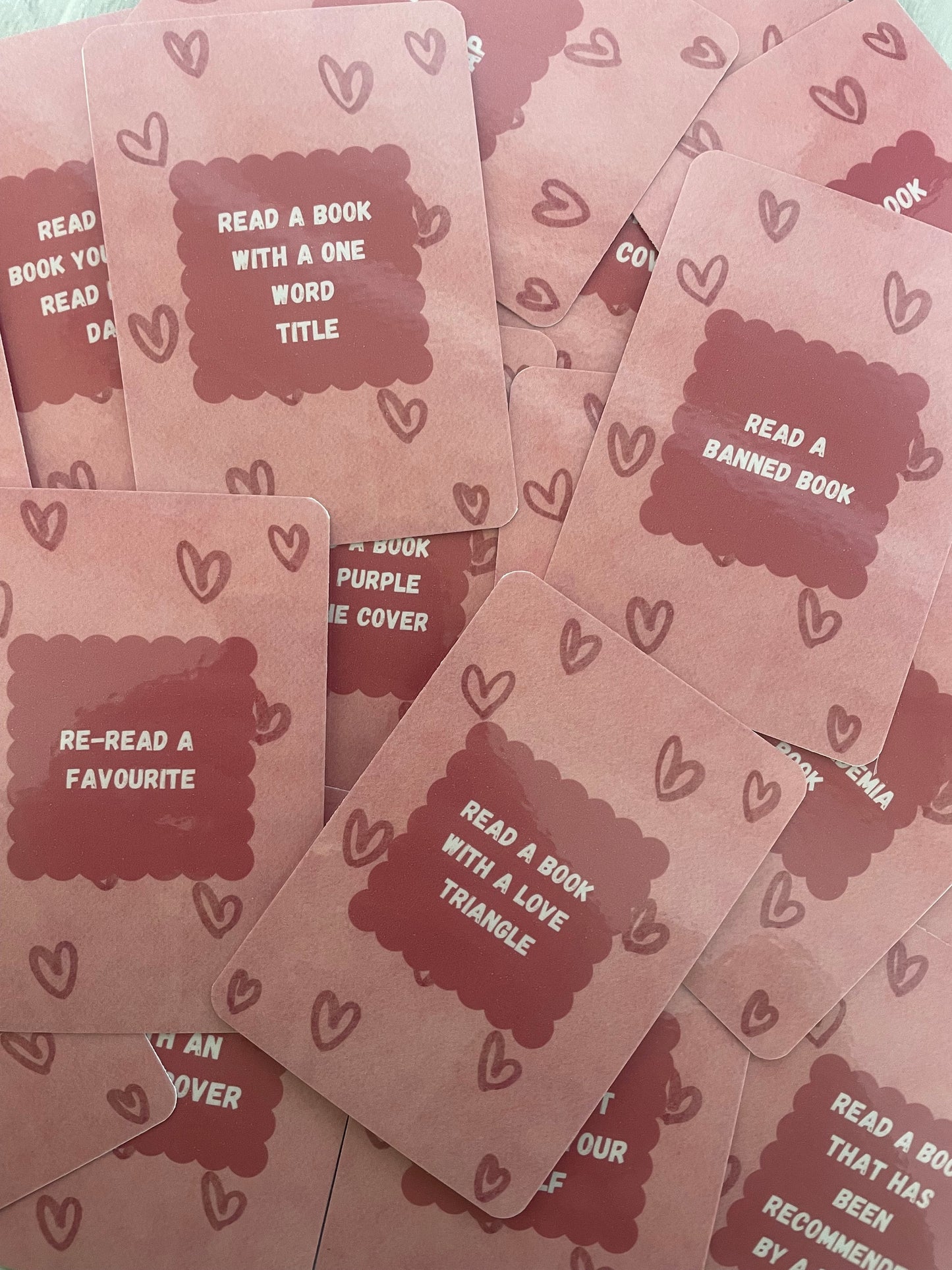 TBR card game, prompt cards