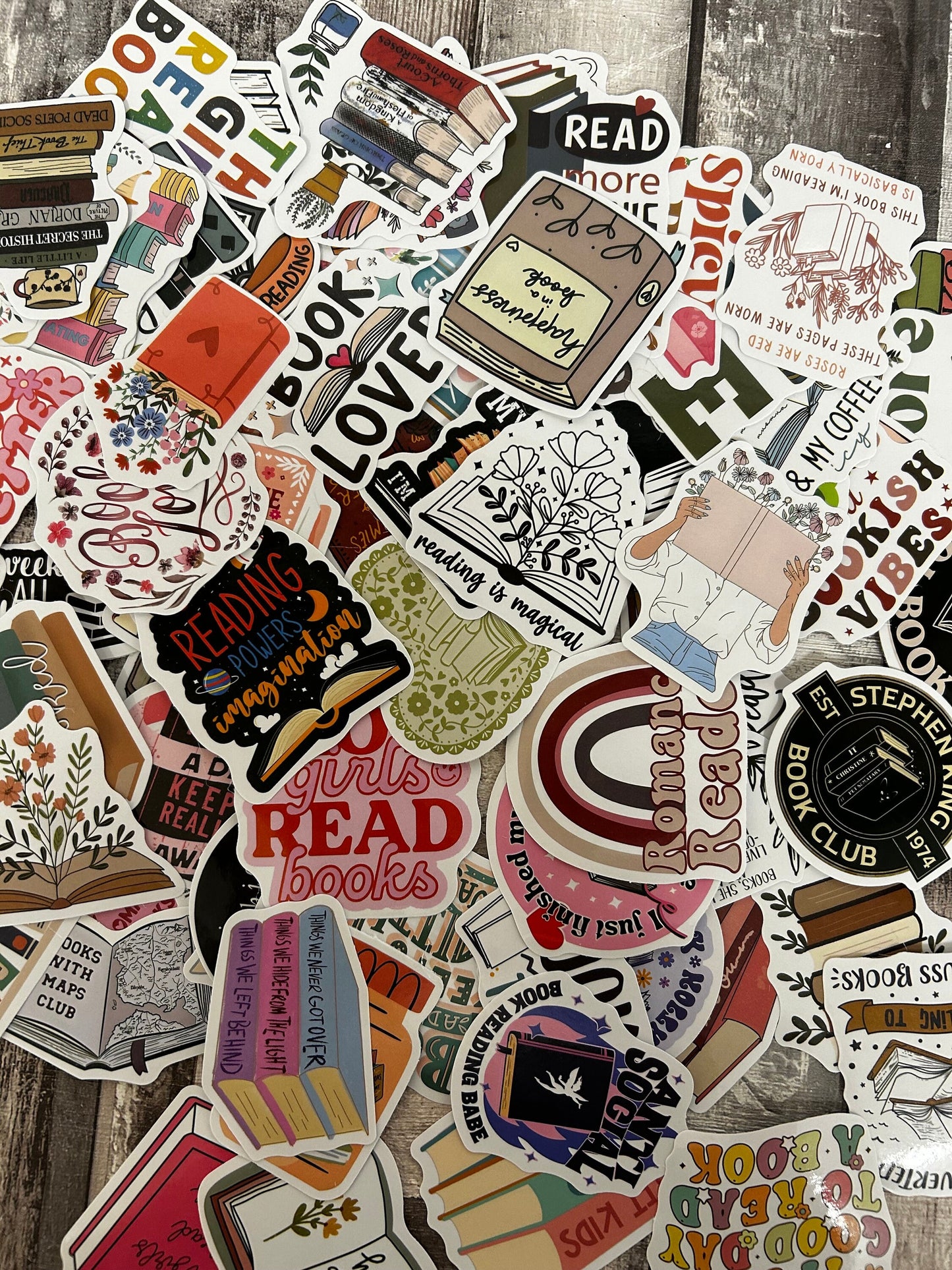 Mystery bookish sticker packs