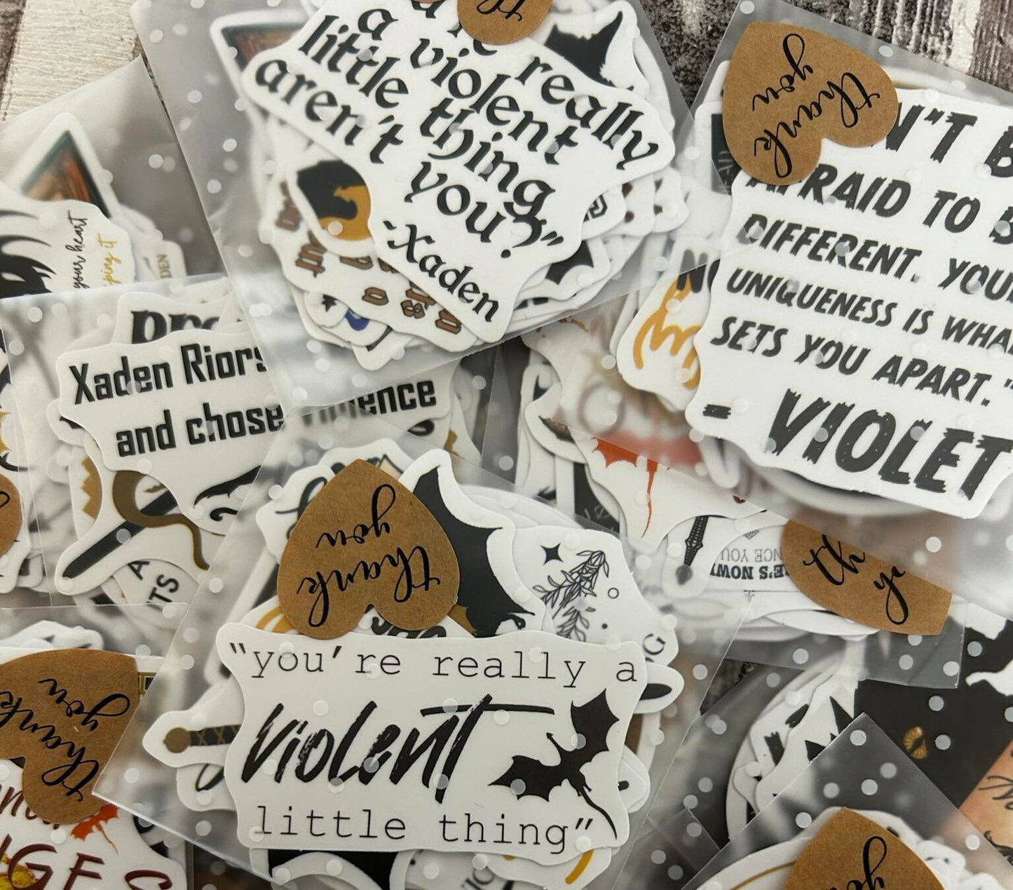 Mystery fourth wing sticker packs