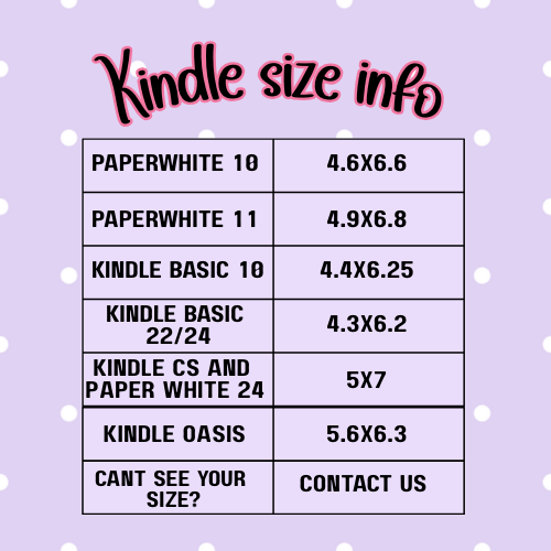 Cute Ghosts Kindle Insert – Pastel Ghosties with Bows