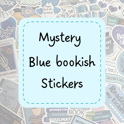 Mystery blue bookish sticker packs