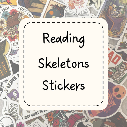 Mystery skeleton reading sticker packs