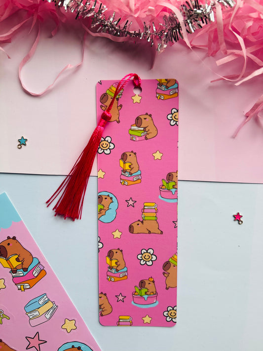 Capybara Bookmark – Cute Bookish Animal Page Marker for Readers