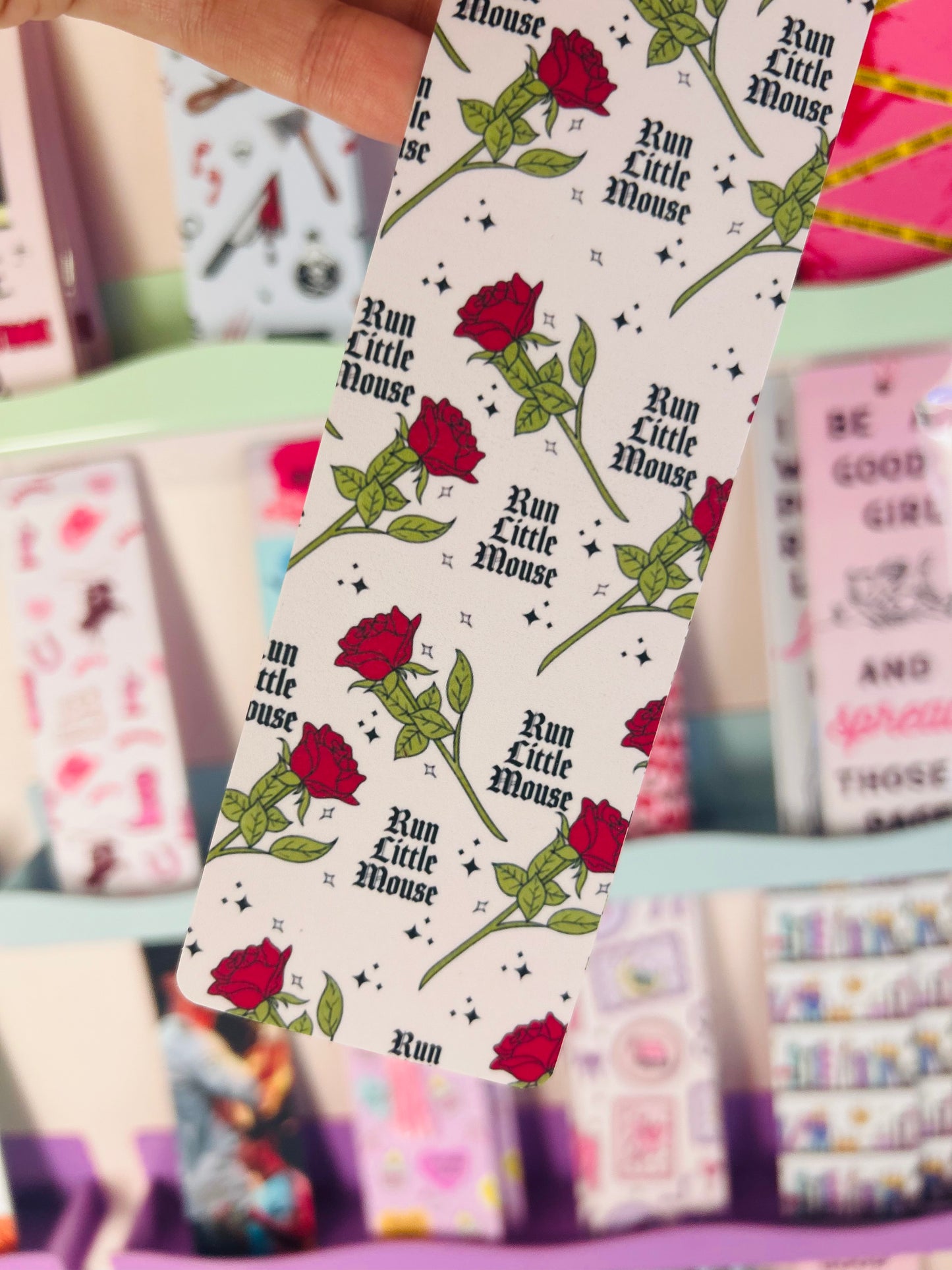 Run Little Mouse Bookmark – Double-Sided Dark Romance Bookmark