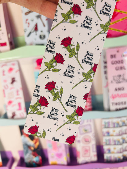 Run Little Mouse Bookmark – Double-Sided Dark Romance Bookmark