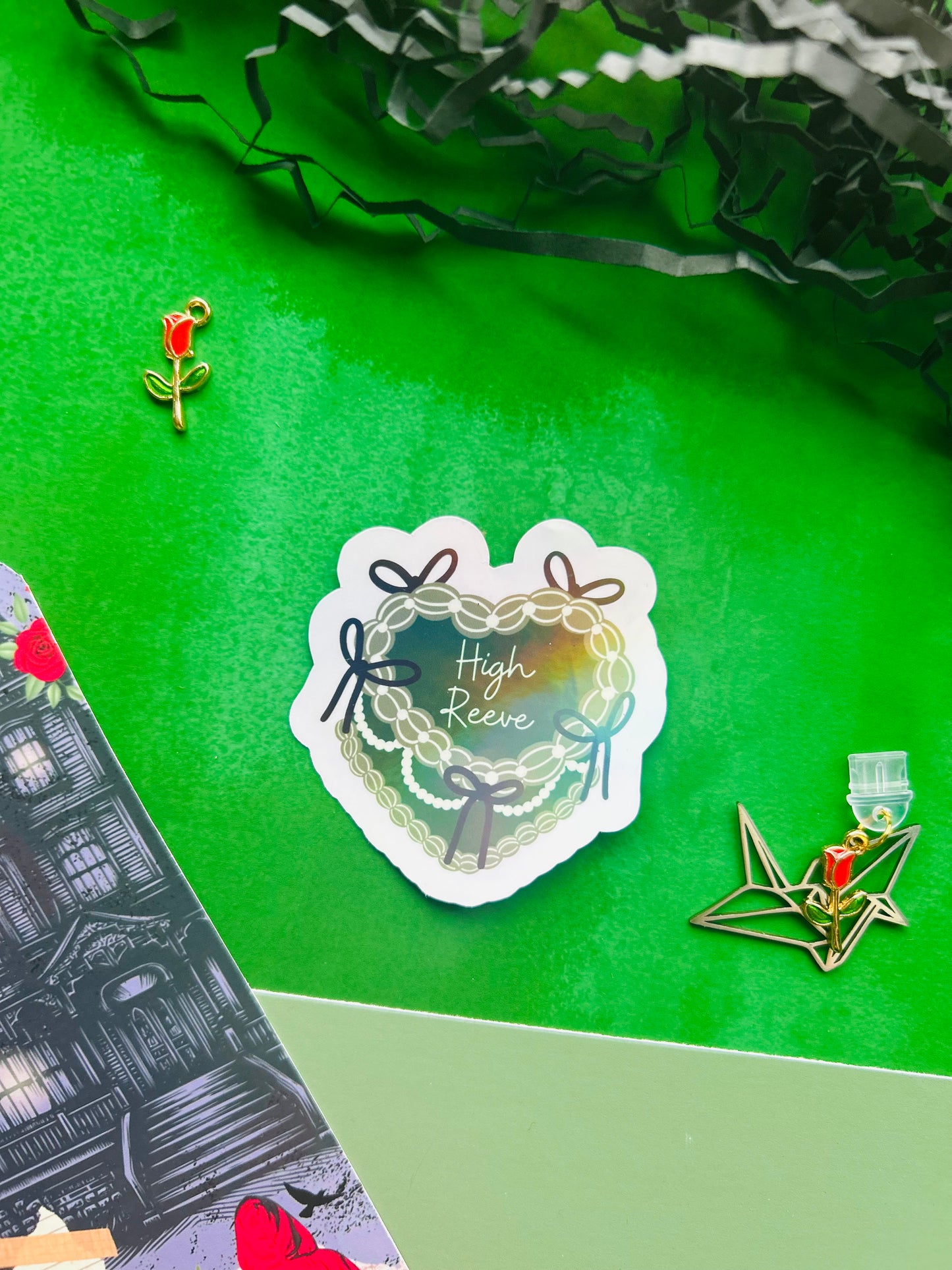 Dramione fanfic high reeve Inspired Holographic Sticker – Fantasy Bookish Laptop & Kindle Decal