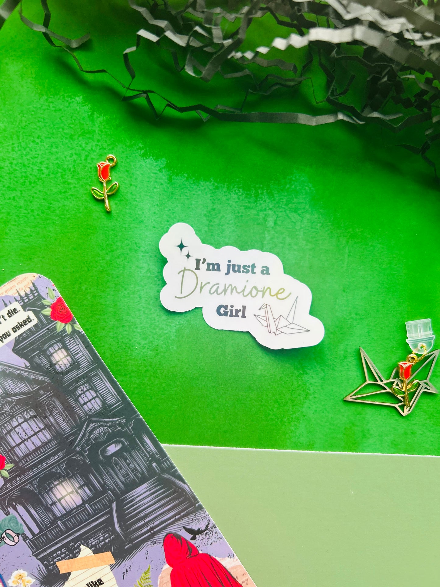 Dramione fanfic Inspired Holographic Sticker – Fantasy Bookish Laptop & Kindle Decal