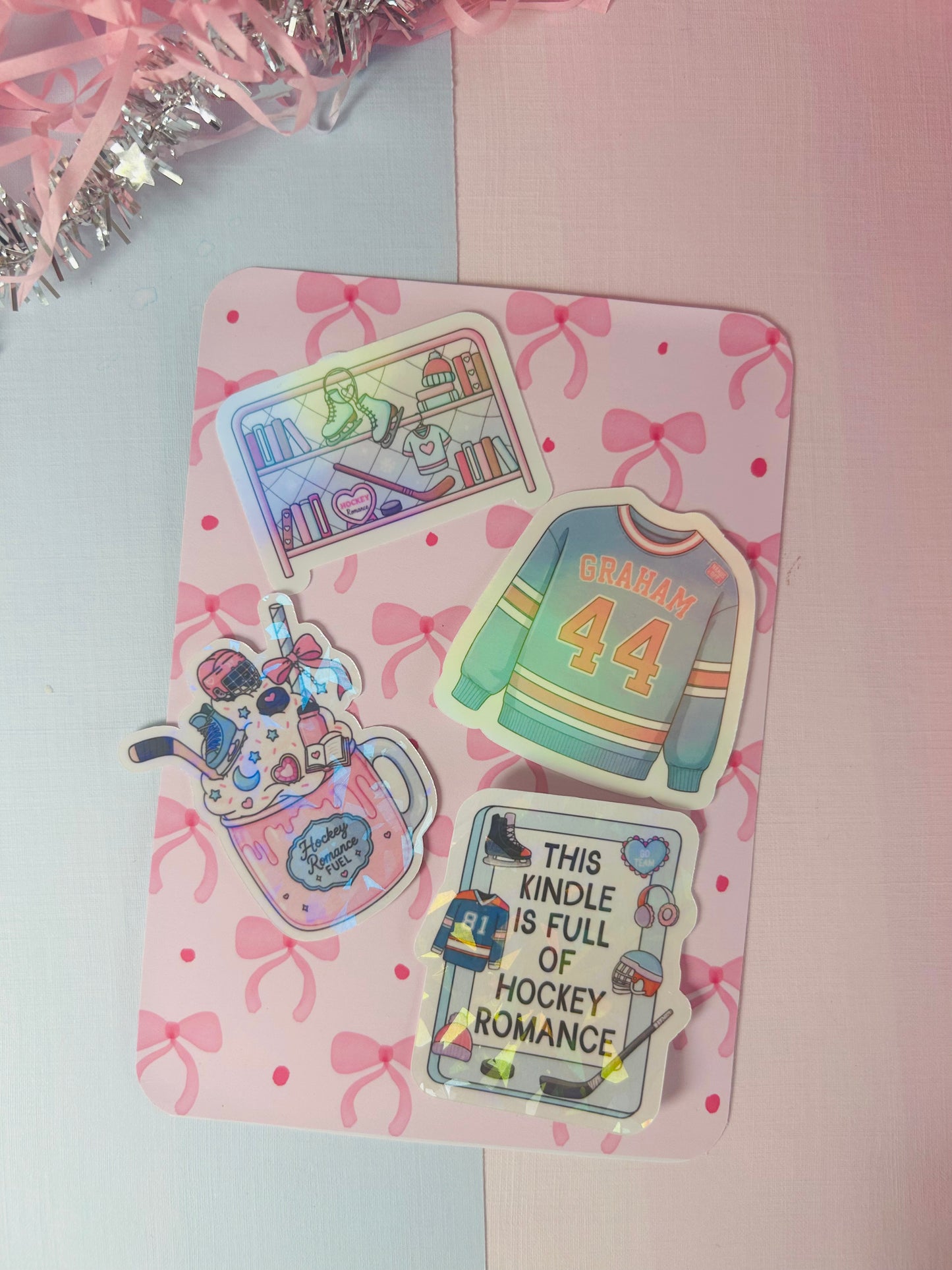Off Campus Garrett Graham Inspired Kindle Insert – Pink Hockey Romance