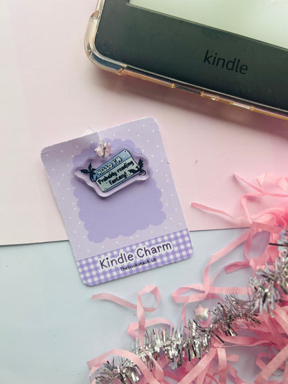 Hello I’m Probably Reading Fantasy Kindle Charm – USB-C Bookish Dust Plug