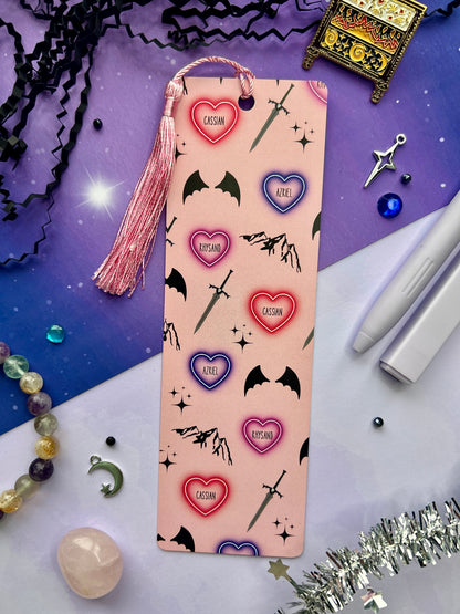 Pink ACOTAR Bat boys bookmark