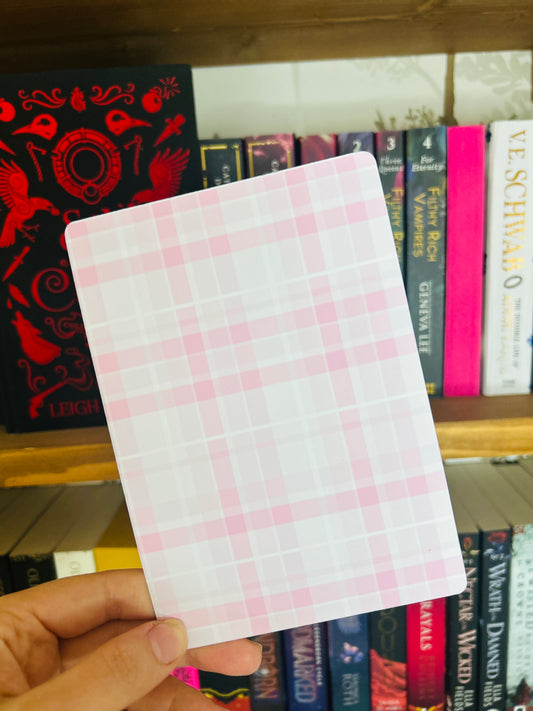 Pink Cowboy Kindle Insert – Double-Sided Disco Ball & Gingham Print