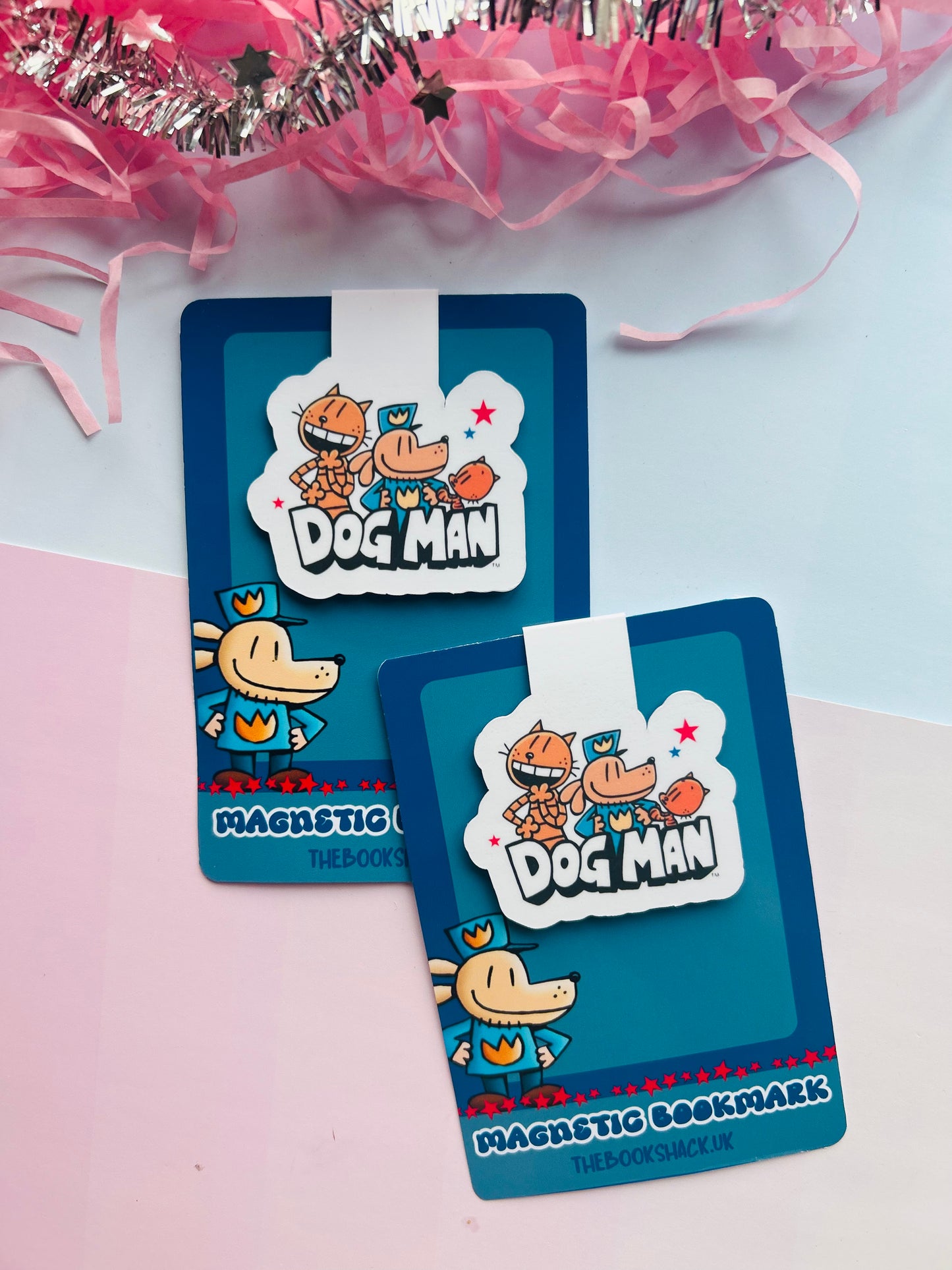 Dog Man Inspired Magnetic Bookmark – Kids Comic Book Page Marker
