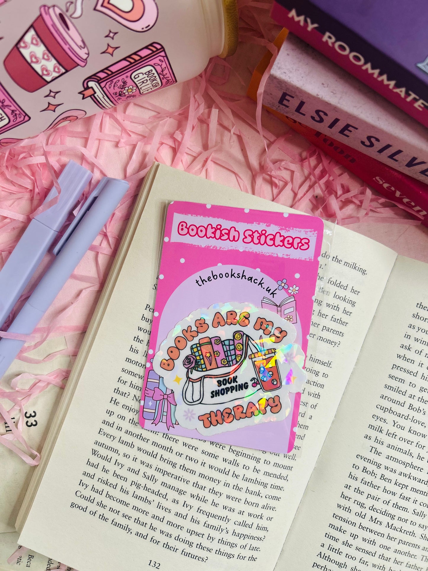 books are my therapy bookish sticker