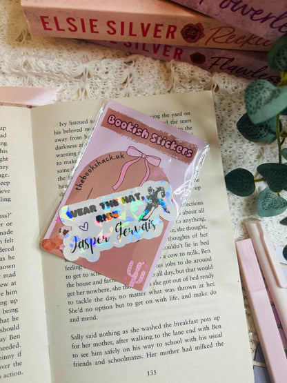 Wear the Hat, Ride - chestnut spring holographic Sticker