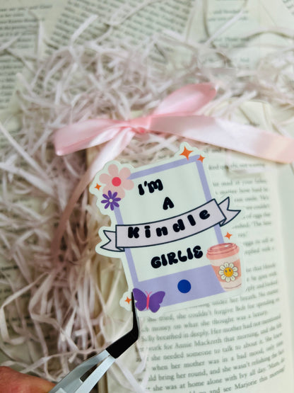 kindle girlie sticker