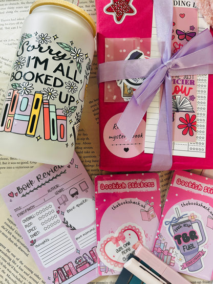 Ultimate Mystery Bookish Box – Cosy Reading Gift Set with Book, Cup, Stationery & More