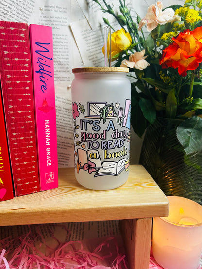 Frosted Glass Bookish Cup