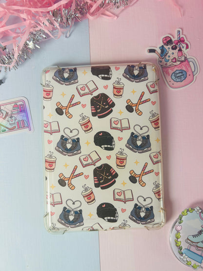 Ice Hockey Romance Kindle Insert – Double-Sided Bookish Design