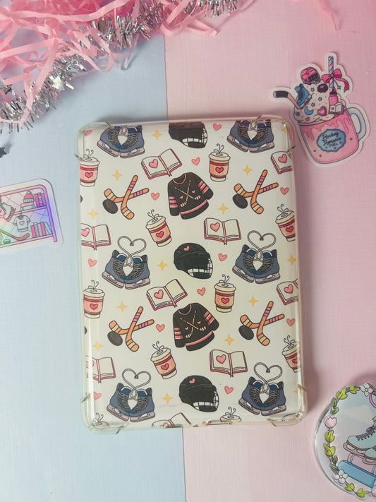 Ice Hockey Romance Kindle Insert – Double-Sided Bookish Design