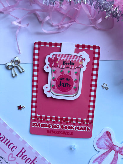 Books Are My Jam Magnetic Bookmark – Cute & Fun Book Lover Accessory