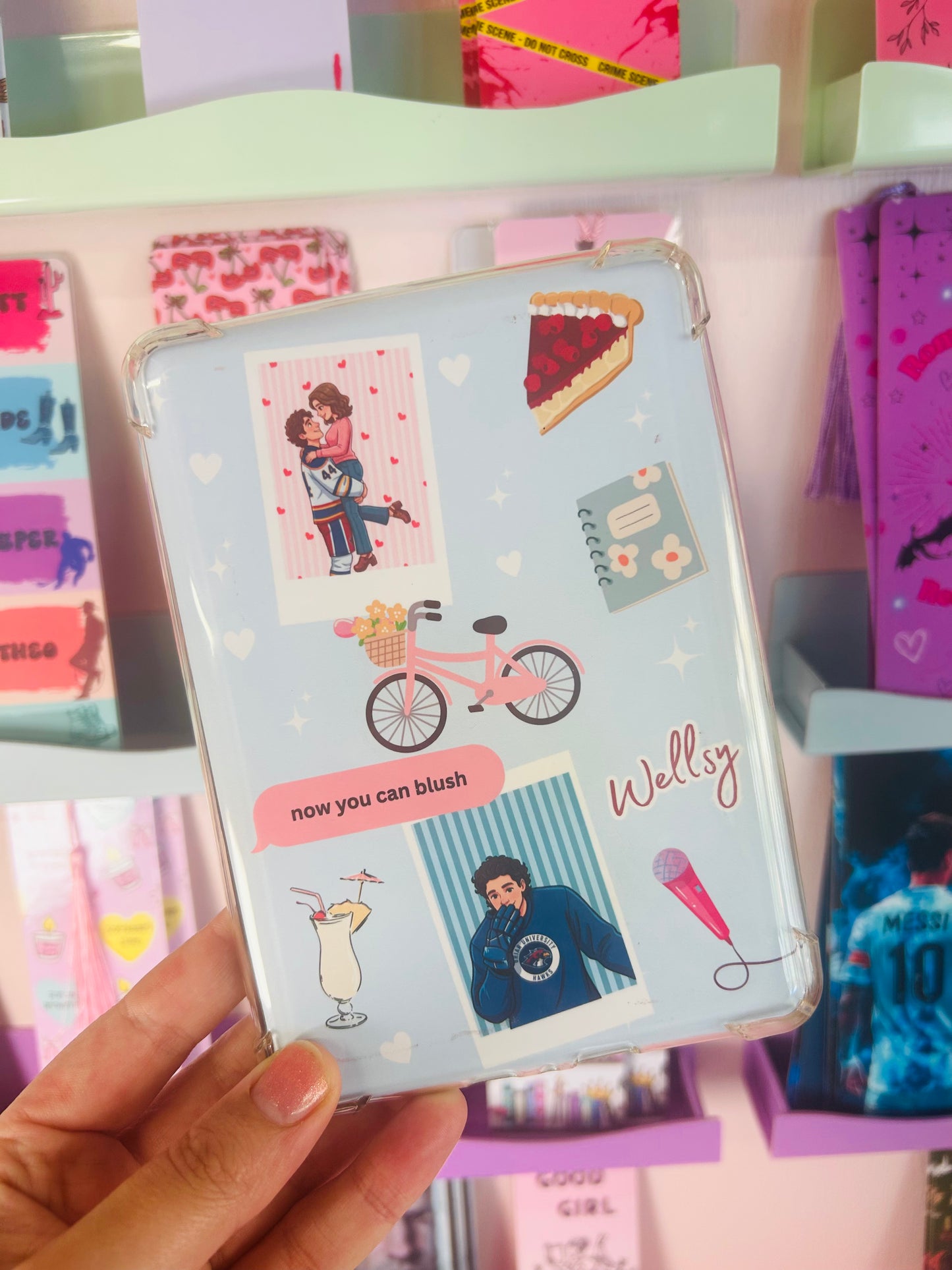 Off Campus Inspired Blue Kindle Insert – Now You Can Blush | Ice Hockey Romance