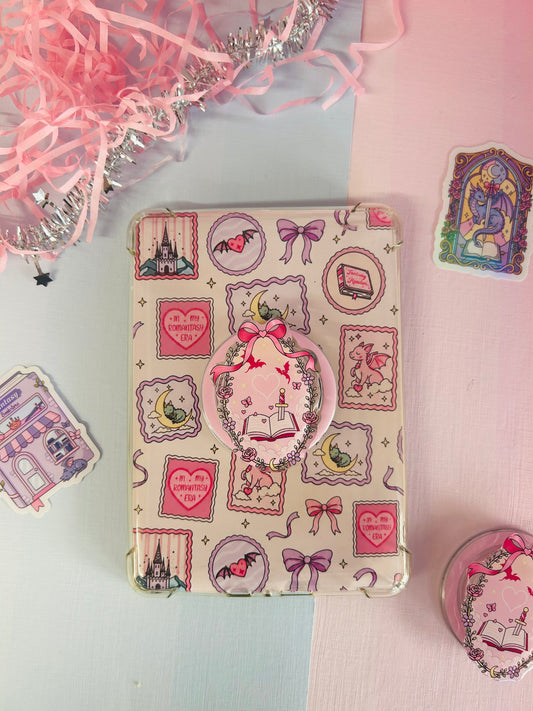 Pink Dragon Fantasy Magnetic Kindle Grip – Bookish Accessory