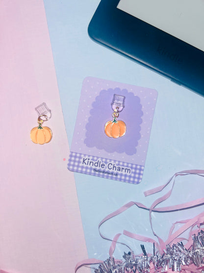 Pumpkin Kindle Charm – USB-C Autumn Dust Plug Accessory