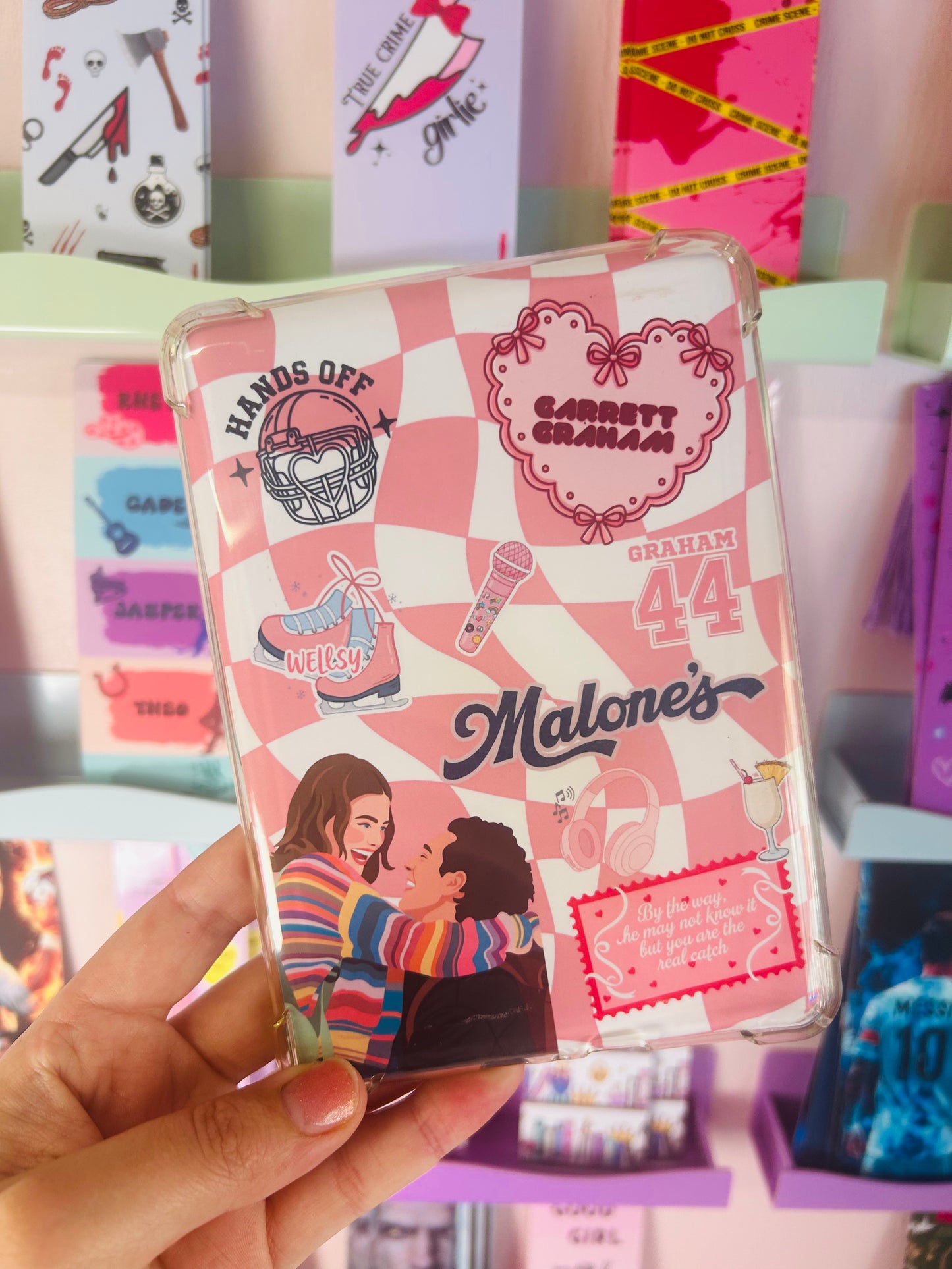 Off Campus Garrett Graham Inspired Kindle Insert – Pink Hockey Romance
