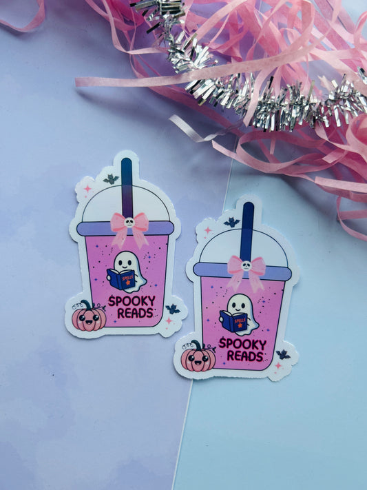 Spooky Reads Ghost Cup – Cute Ghostly Drinking Cup for Book Lovers