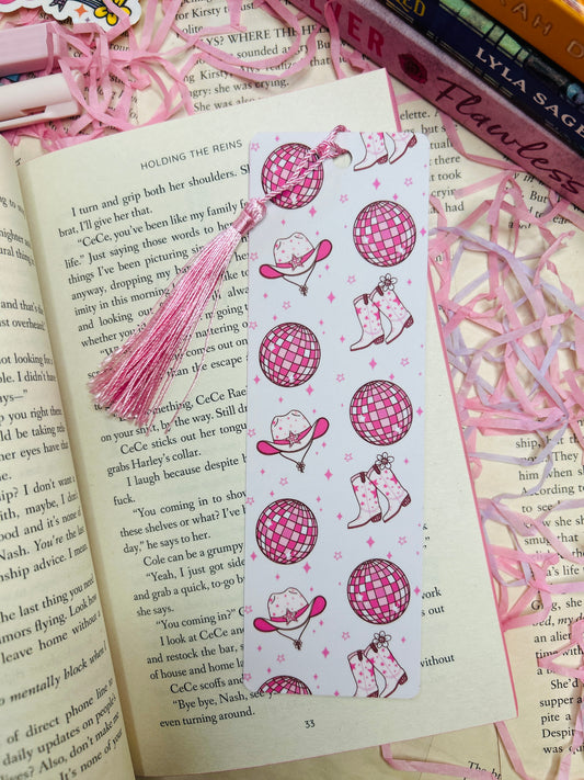 Yeehaw & Shine Bookmark – Cowgirl Disco Vibes