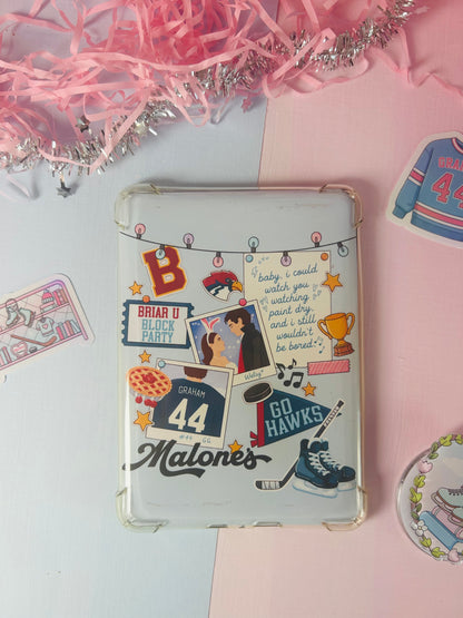 Off Campus Inspired Kindle Insert – Ice Hockey Romance Double-Sided Design