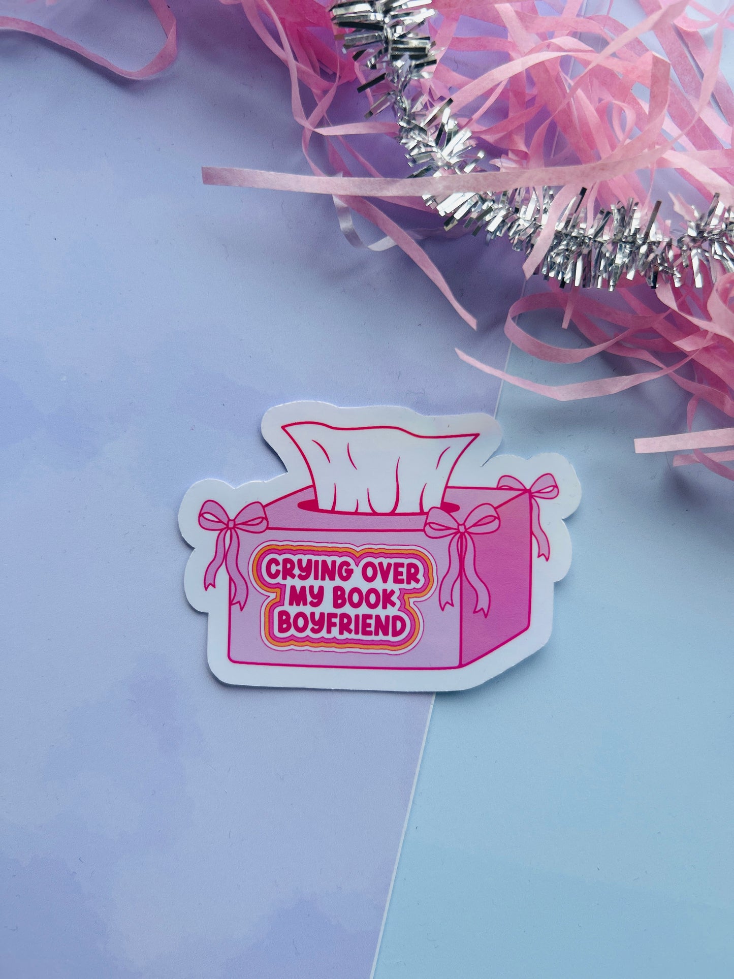 Crying Over My Book Boyfriend Holographic Sticker – Bookish Vinyl Decal