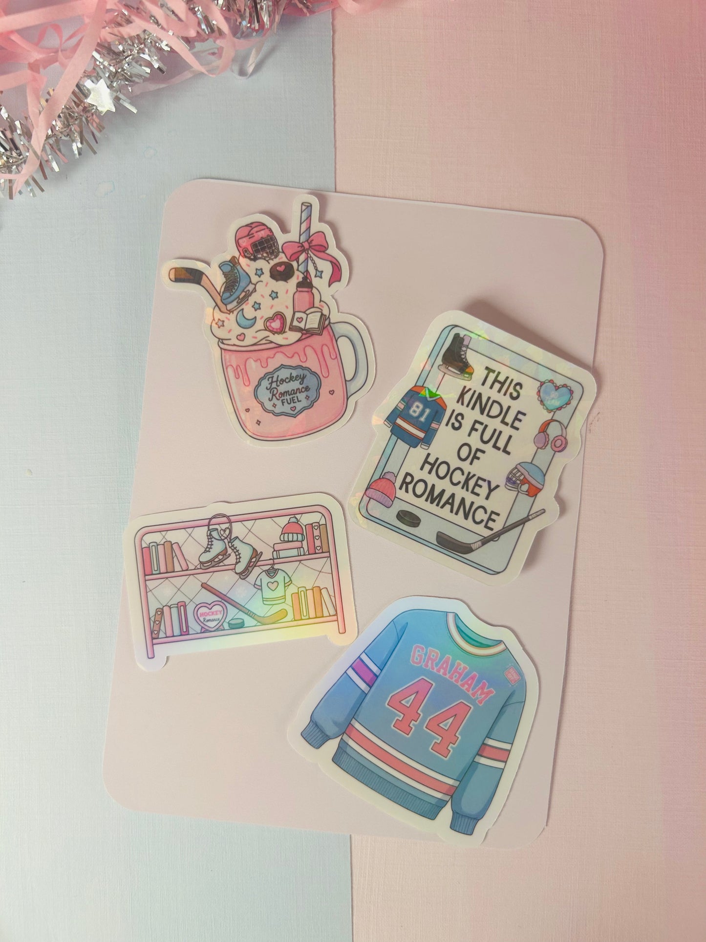 Off Campus Logan Inspired Pink Kindle Insert – Hockey Romance