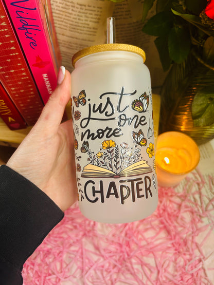 Frosted Glass just one more chapter Cup