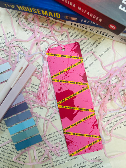 Crime Scene" Bookmark – Pink Thriller Edition